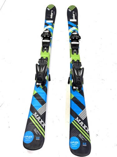 Used Elan ELAN MAXX JR 120 Boys DH Ski/Binding Black 120 cm 11860-S000297093