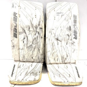 Used Bauer ONE70 Goalie Leg Pads Junior White 28" 11860-S000296765