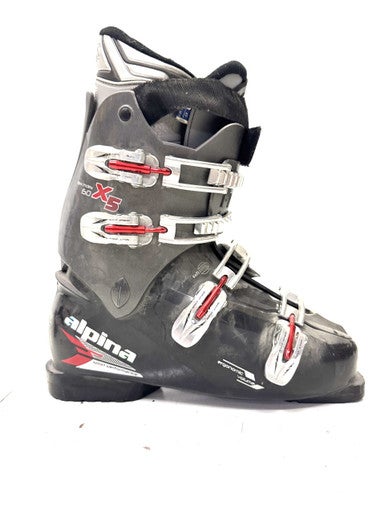 Used Alpina X5 Mens DH Ski Boot Black 305 MP - M12.5 11860-S000296763