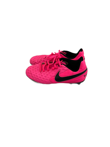 Used Nike TIEMPO Soccer Cleats Pink Junior 03 11692-S000140619