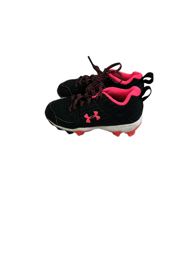 Used Under Armour LEADOFF BB/SB Cleats Black And Pink Youth 12.0 11692-S000140618