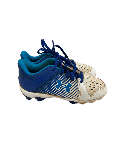 Used Under Armour LEADOFF BB/SB Cleats Royal Blue And White Junior 02.5 11692-S000140636