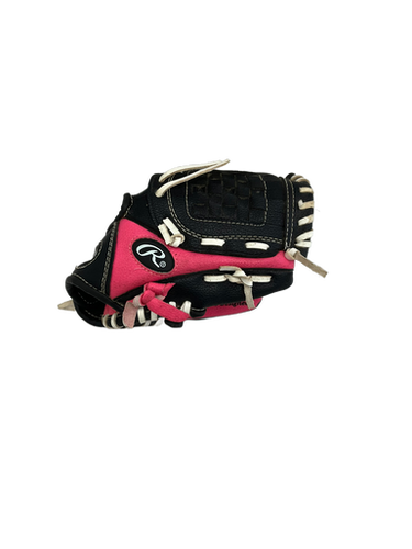 Used Rawlings PLAYER SERIES BB/SB Glove T-ball Black And Pink 9 1/2" 11692-S000140641