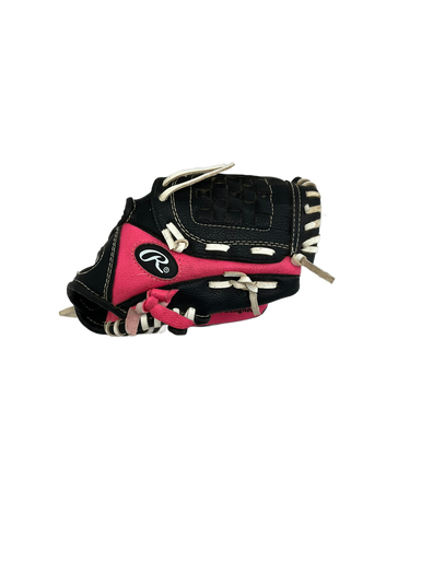 Used Rawlings PLAYER SERIES BB/SB Glove T-ball Black And Pink 9 1/2" 11692-S000140641