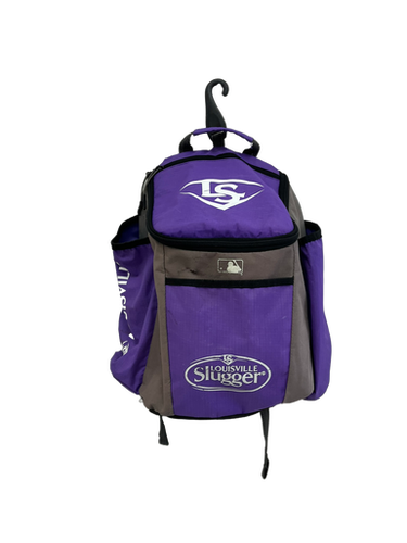 Used Louisville Slugger BACKPACK BB/SB Player Carry Bag Purple 11692-S000140632