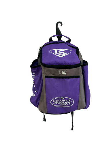 Used Louisville Slugger BACKPACK BB/SB Player Carry Bag Purple 11692-S000140632
