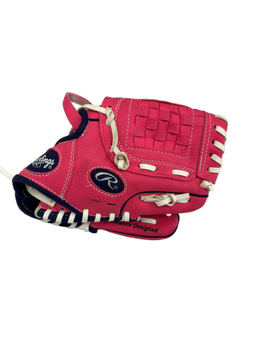 Used Rawlings PL90PPW BB/SB Glove T-ball Pink 9" 11692-S000140676