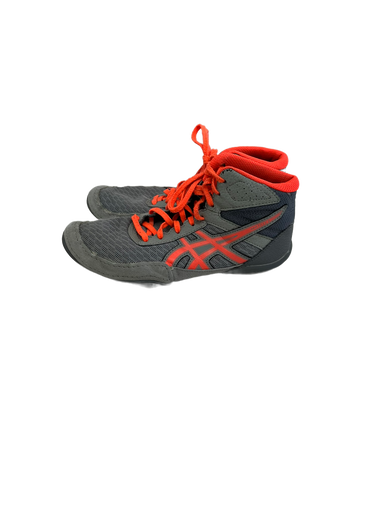 Used Asics MATFLEX Wrestling Shoes Grey Junior 04.5 11692-S000140703