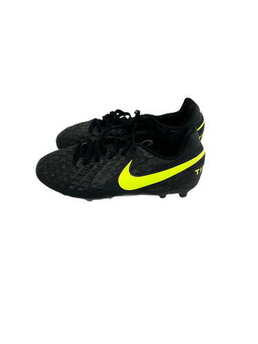 Used Nike TIEMPO Soccer Cleats Black Junior 06 11692-S000140735