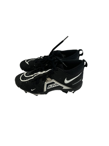 Used Nike ALPHA MENACE SHARK Jr FB Cleats Black Junior 04 11692-S000140746