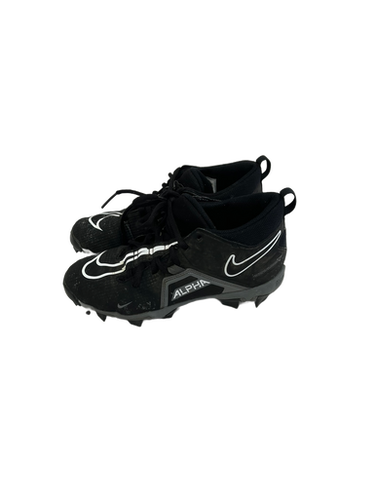 Used Nike ALPHA MENACE SHARK Jr FB Cleats Black Junior 05.5 11692-S000140747