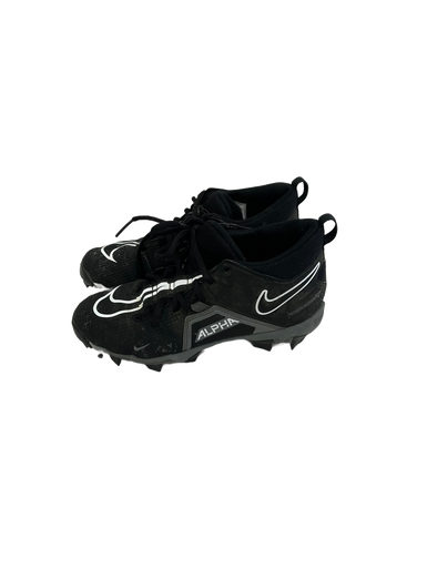 Used Nike ALPHA MENACE SHARK Jr FB Cleats Black Junior 05.5 11692-S000140747