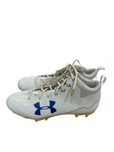 Used Under Armour NITRO SELECT Adult FB Cleats White Senior 12.5 11692-S000140788