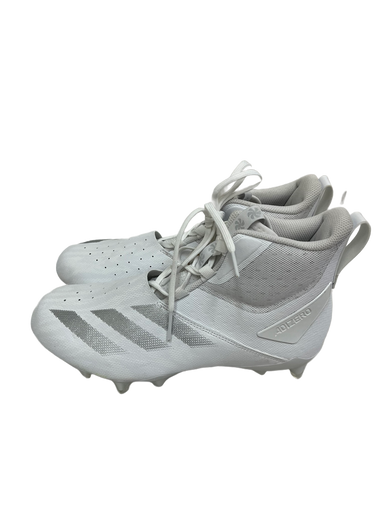 Used Adidas ADIZERO CHAOS Adult FB Cleats White Senior 9.5 11692-S000140787