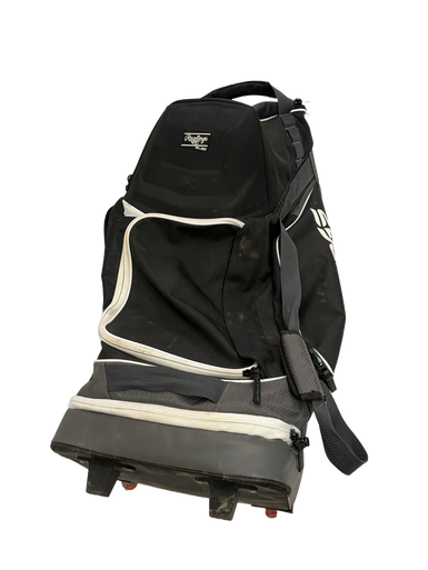 Used Rawlings R1502 BB/SB Player Wheeled Bag Black 11692-S000140765