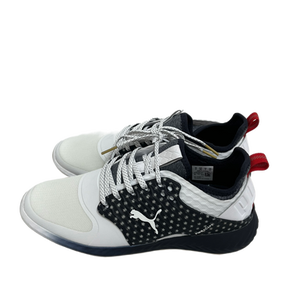 Used Puma IGNITE POWER ADAPT USA Mens Golf Shoes White And Navy Blue Senior 7 11692-S000140768