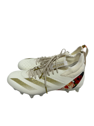 Used Adidas ADIZERO IMPACT Adult FB Cleats White Senior 11.5 11692-S000140779