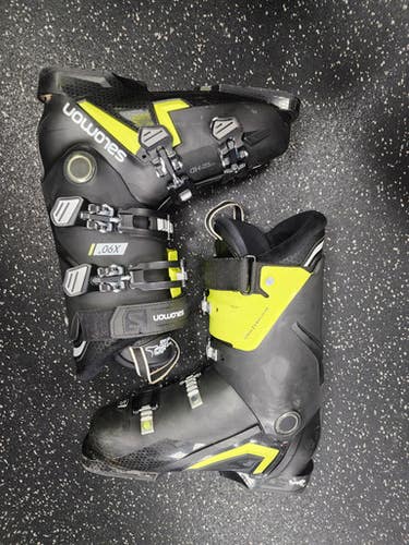Used Salomon X90+ Mens DH Ski Boot Black 260 MP - M08 - W09 11849-S000029571