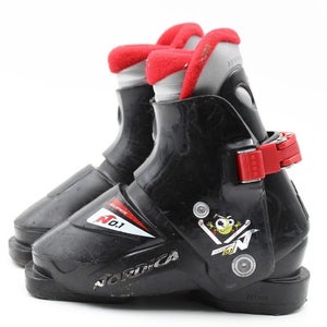 Nordica Super 0.1 Youth Ski Boots - Size  12.5 / Mondo 18.5 Used