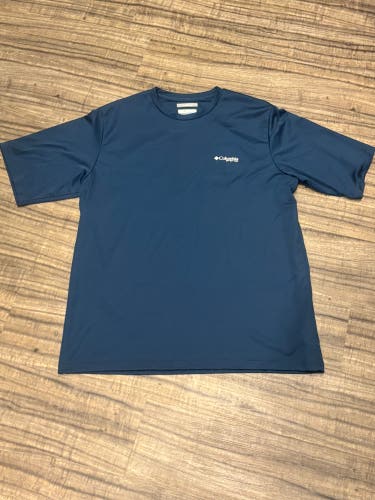 Columbia Sportswear Company PFG Short Sleeve Shirt Adult Medium Navy
