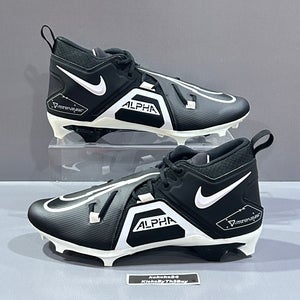 Size 15 Nike Alpha Menace Pro 3 Mid Football Cleats Black CT6649-001
