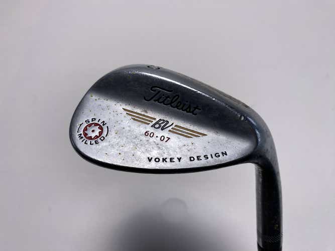 Titleist Vokey Spin Milled Chrome 2009 Lob Wedge LW 60* 7 Wedge Mens RH
