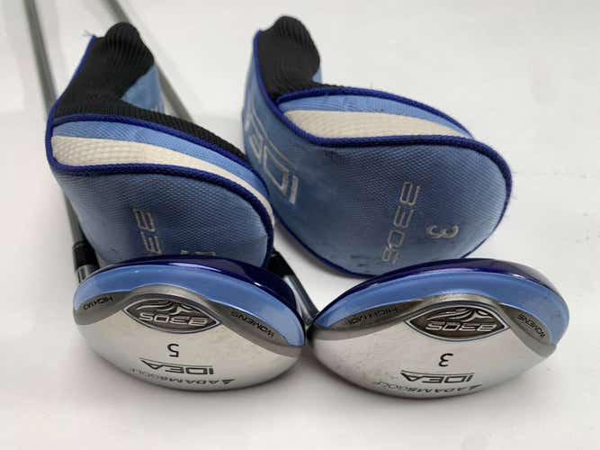 Adams Idea A3 OS 3 & 5 Fairway Wood Set 15* 18* Idea Womens 50g Ladies RH HC