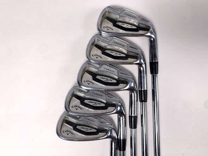 Callaway Apex Pro 16 Iron Set 6-PW KBS Tour-V 110g Stiff Steel Mens RH