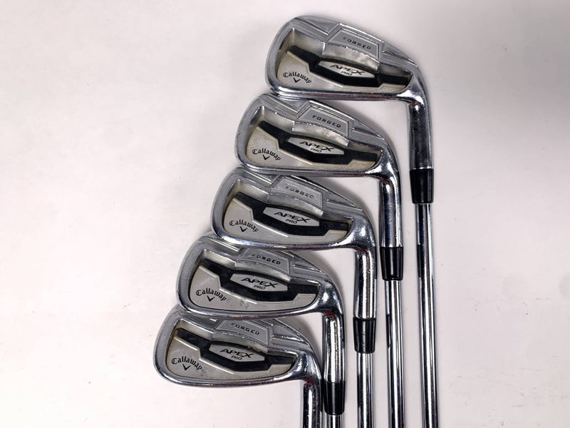 Callaway Apex Pro 16 Iron Set 6-PW KBS Tour-V 110g Stiff Steel Mens RH