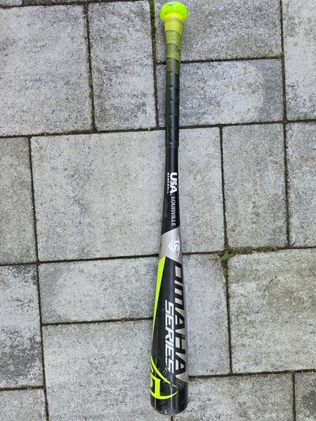 2018 Louisville Slugger Omaha Alloy USABat Certified Bat (-10) 17 oz 27" (Used)