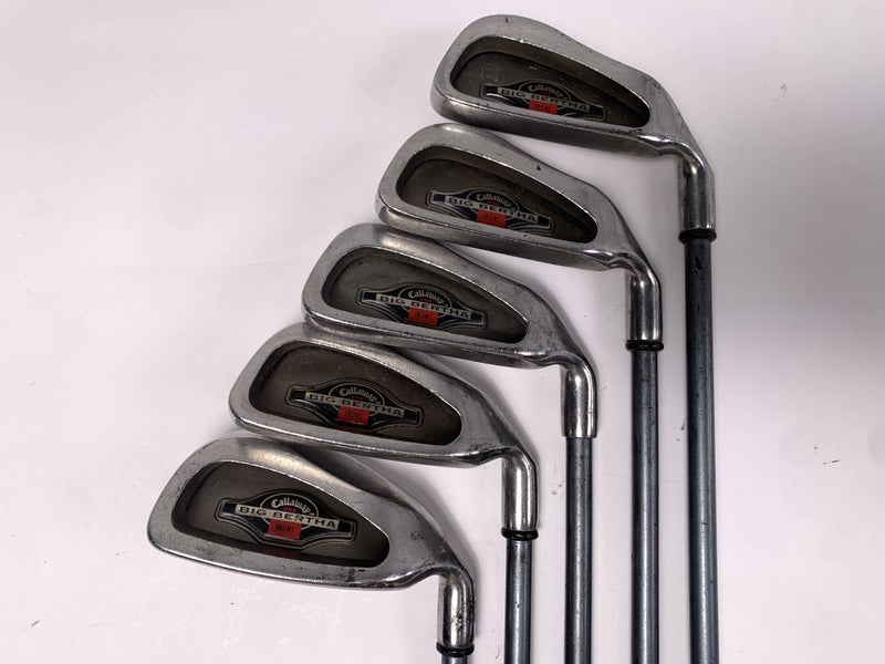 Callaway Big Bertha 1996 Iron Set 4-9 RCH 96 Regular Graphite Mens RH No 5 iron