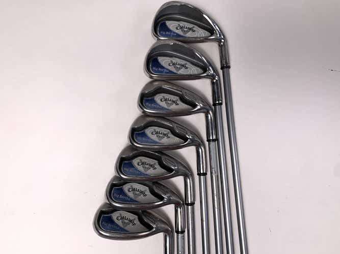 Callaway Big Bertha 2008 Iron Set 6-PW+GW+SW 55g Ladies Graphite Womens RH