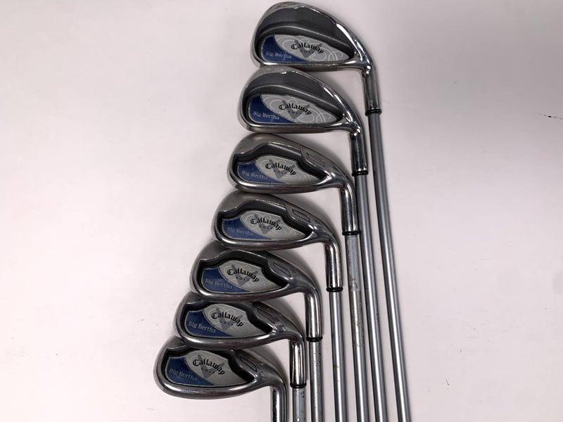 Callaway Big Bertha 2008 Iron Set 6-PW+GW+SW 55g Ladies Graphite Womens RH