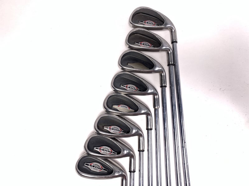 Callaway Big Bertha 2002 Iron Set 4-PW+GW RCH 65i Uniflex Steel Mens RH