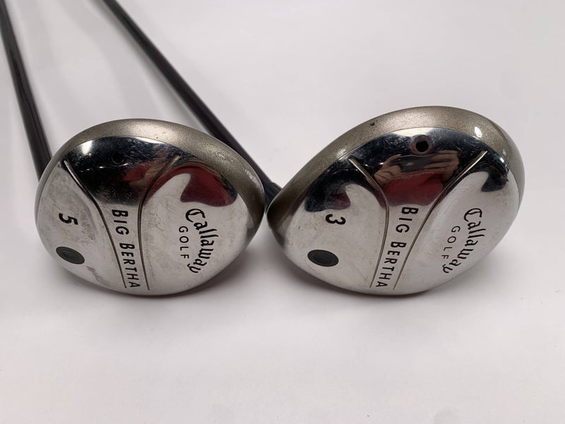 Callaway Big Bertha 2004 3 & 5 Fairway Wood Set 15* 18* Gems 55 55g Ladies RH