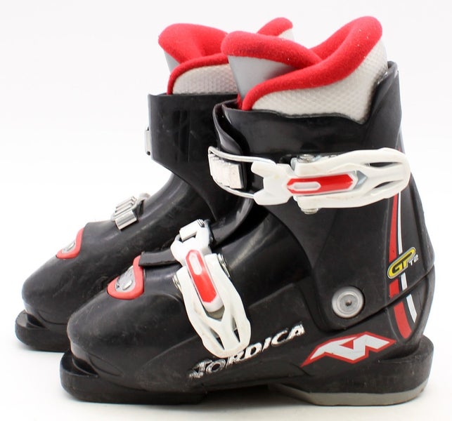 Nordica GP T2 Kids Ski Boots - Size 11.5 / Mondo 17.5 Used