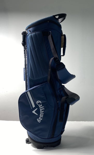 Callaway Chev Stand Bag Blue 4-Way Divide Dual Strap Golf Bag - NEW