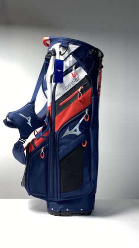 Mizuno BR-D4 Stand Bag Blue 6-Way Divide Dual Strap Golf Bag - NEW