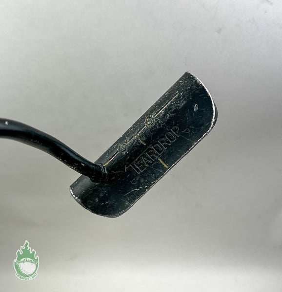 Used Right Handed TearDrop 34" All Black Putter Steel Golf Club