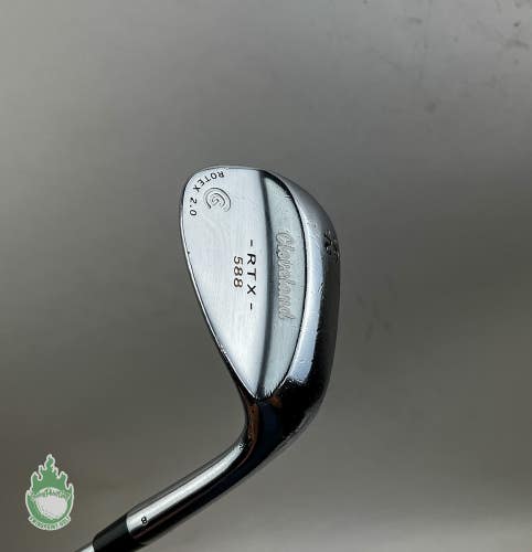 Used RH Cleveland RTX 588 Rotex 2.0 Wedge 62*-8* Wedge Flex Steel Golf Club