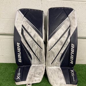 Blue XS Intermediate Bauer Vapor X5 Pro Goalie Leg Pads (Used)