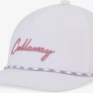 NEW 2025 Callaway Birdie Putt Rope White/Lilas Pink Adjustable Snapback Golf