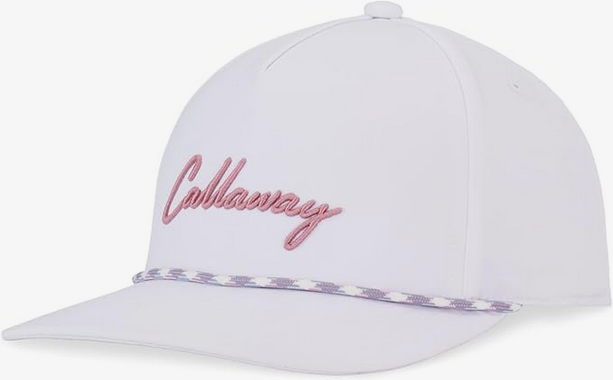 NEW 2025 Callaway Birdie Putt Rope White/Lilas Pink Adjustable Snapback Golf