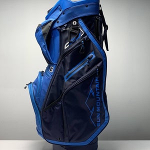 Sun Mountain C-130 Cart Bag Blue 14-Way Divide Single Strap Golf Bag