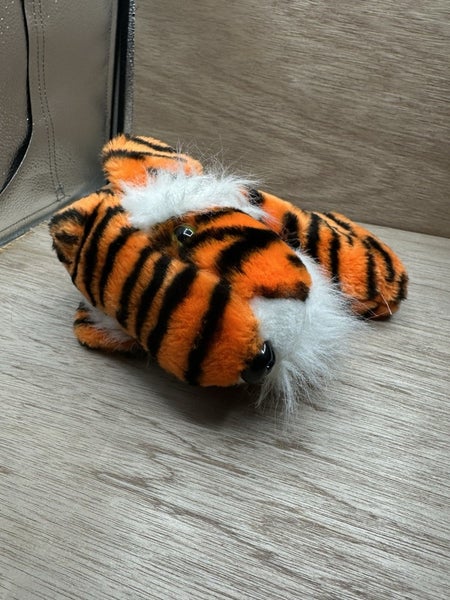 Vintage Golf Club Headcover Cover TIGER Daphne Orange Black White Animal