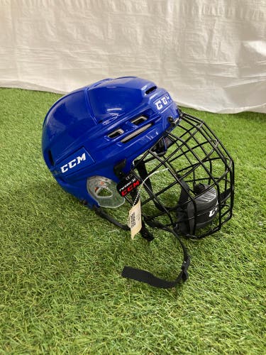 Blue Medium CCM Tacks 910 Helmet (Used)