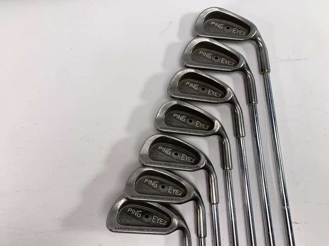 Ping Eye 2 + Iron Set 2-9 Black Dot KT-Shaft Regular Steel Mens RH No 7i
