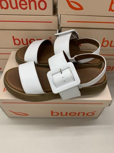 Bueno Footwear Julian Sandal White Women's Size 38 39 B2535