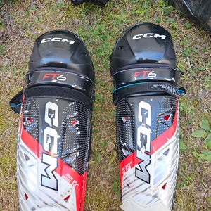 Junior CCM Jetspeed FT6 13" Shin Pads (Used)