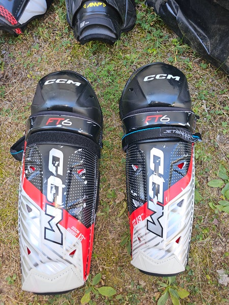 Junior CCM Jetspeed FT6 13" Shin Pads (Used)